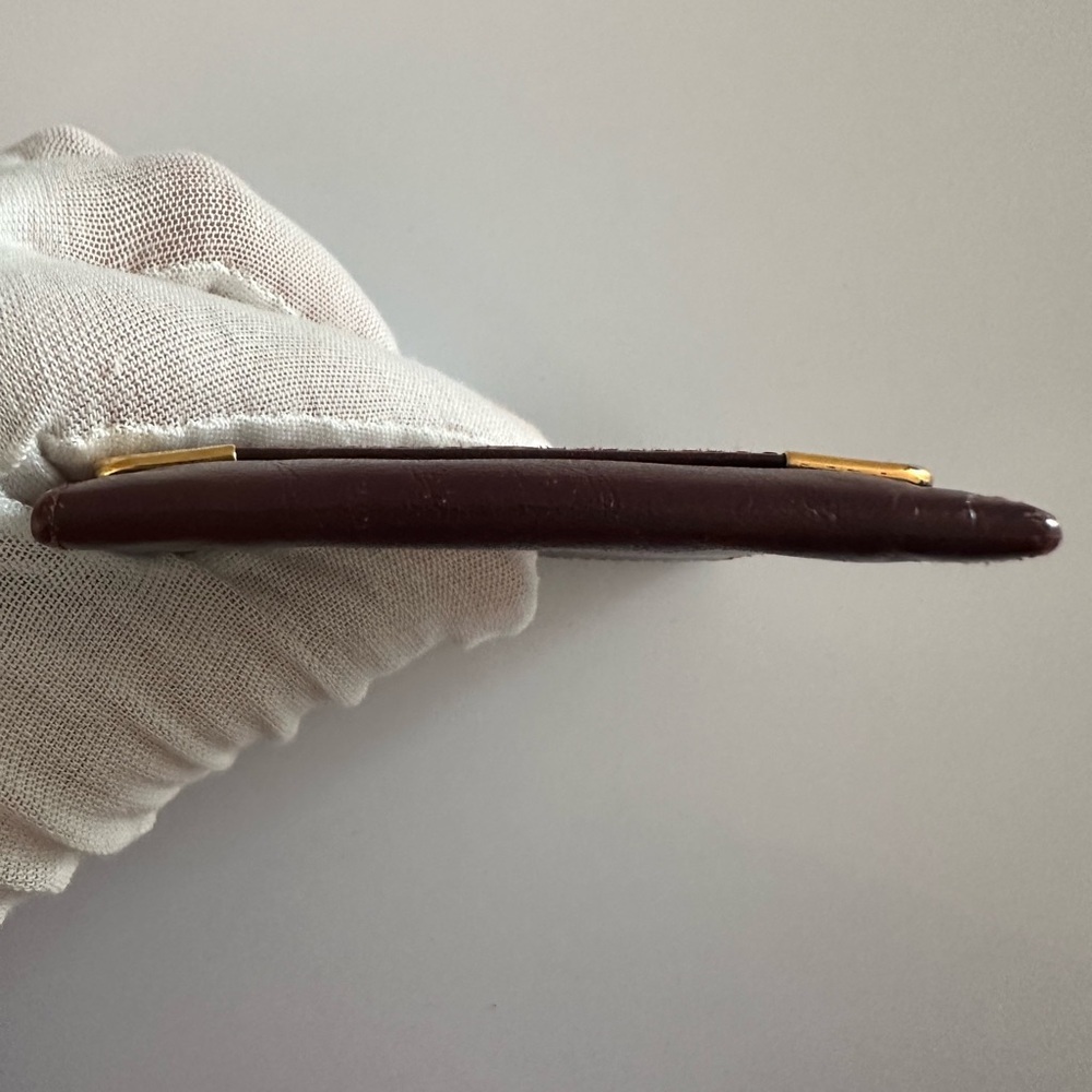 Cartier Burgundy Coin Pouch - Authentic - Picture 6 of 14